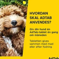 AdTab til hunde 1.3-2.5 kg, 3 stk - Loppemiddel