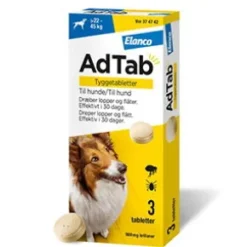AdTab til hunde >22-45 kg, 3 stk - Loppemiddel