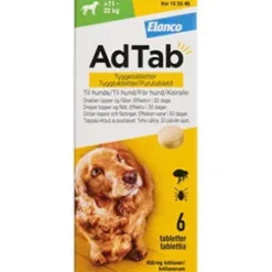 AdTab til hunde >11-22 kg, 6 stk - Loppemiddel