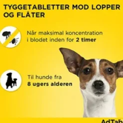 AdTab til hunde >22-45 kg, 6 stk - Loppemiddel