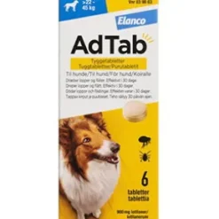 AdTab til hunde >22-45 kg, 6 stk - Loppemiddel