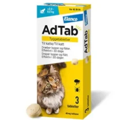 AdTab til katte, 2.0-8.0 kg, 3 stk - Loppemiddel