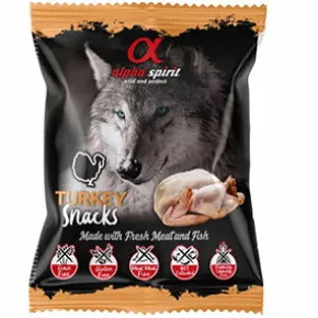 Alpha Spirit, Fresh Turkey Snack, Hund, 50 g