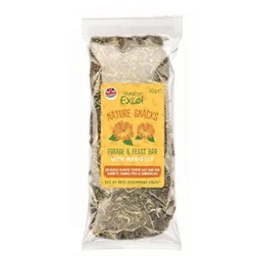 Burgess Excel Forage & Feast Hay Bar, Marigold, 60g