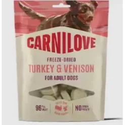 Carnilove Dog Freeze-Dried Raw Snacks Venison & Turkey, 60g
