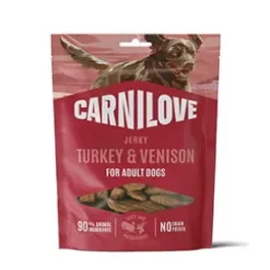 Carnilove Dog Jerky Turkey with Venison Fillet, 100g