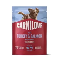 Carnilove Dog Pouch Paté Turkey & Salmon, 300g