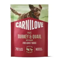 Carnilove Dog Pouch Paté Turkey & Quial, 300g