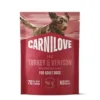 Carnilove Dog Pouch Paté Turkey & Venison, 300g