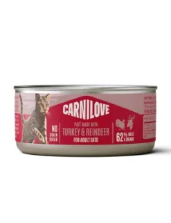 Carnilove Kat Vådfoder, Rensdyr & Kalkun, 100g