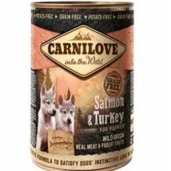 Carnilove Puppy, 400g, Laks & Kalkun, Vådfoder