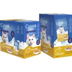 Clever Cat Pouches, Chicken, 12-pack