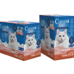 Clever Cat Pouches, Salmon, 12-Pack