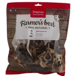 Dogman Okse og grise mix, tørret, 500g