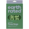 Earth Rated hundeposer med håndtag, Lavendel, 120 stk
