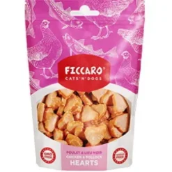 Ficcaro Chicken & Pollock Hearts, 100g