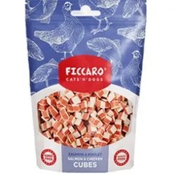 Ficcaro Salmon & Chicken Cubes, 100g