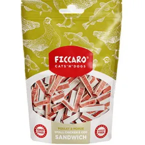 Ficcaro Small Chicken & Cod Sandwich, 100g
