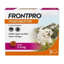 Frontpro tyggetablet 2-4 kg. 3 stk
