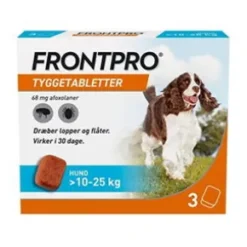 Frontpro tyggetabletter >10-25 kg, 3 stk