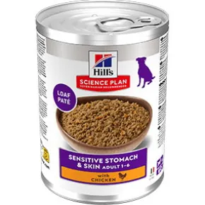 Hills Adult Dog Sensitive Stomach & Skin, Chicken, 370g