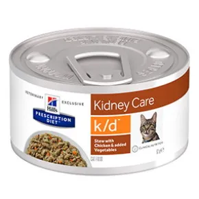 Hills PD Feline k/d Stew Chicken & Vegetables, 24x82g