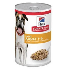 Hills SP Adult Dog Light, Chicken 12x370g, Vådfoder