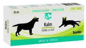 Kalm hund og kat tabletter, 30 stk