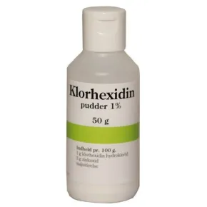 Klorhexidin pudder 1%, 50 g