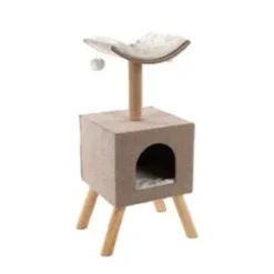 Kradsetræ med hule, Beige, 77 x 35 x 30 cm.
