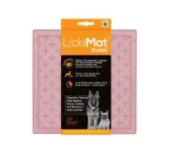 LickiMat Buddy - Slikkemåtte Hund, Guava, 20 cm