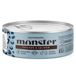 Monster Adult Cat, Chicken/Salmon, 100g Dåse, Vådfoder