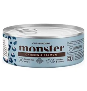 Monster Adult Cat, Chicken/Salmon, 100g Dåse, Vådfoder