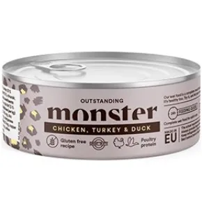Monster Adult Cat, Chicken/Turkey/Duck, 100g dåse