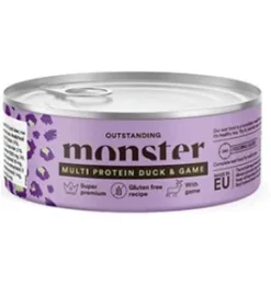 Monster Adult Cat, Duck/Game, 100g Dåse