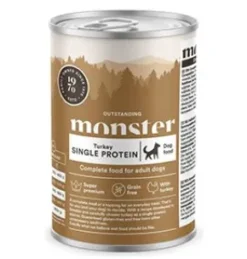 Monster Dog Adult Single Turkey, 400g