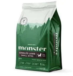 Monster Dog Grain Free Singles Lamb, Small Bites