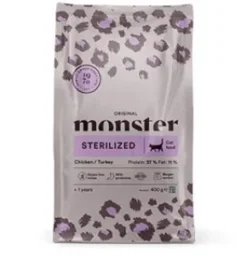 Monster Kat Original Sterilized, Chicken & Turkey