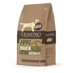 Quattro Super Premium No Grain Large Breed Adult, Duck 12kg