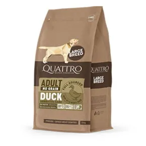 Quattro Super Premium No Grain Large Breed Adult, Duck 12kg