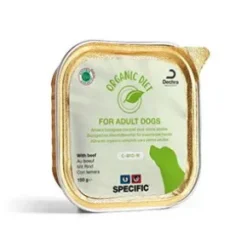 Specific C-BIO-W Organic Diet, Vådfoder til Hund med Oksekød, 5x150g