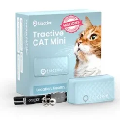Tractive GPS Tracker Mini Kat + Justerbart halsbånd, Mint