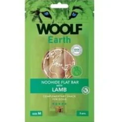 Woolf Earth Noohide flat bar, Lamb, Medium, 3 stk