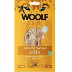 Woolf Earth Noohide flat bar, Rabbit, Medium, 3 stk