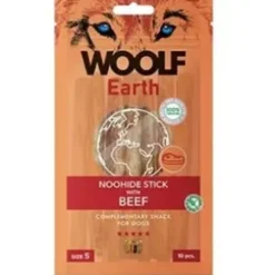 Woolf Earth Noohide stick, Beef, Small, 10 stk