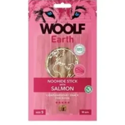 Woolf Earth Noohide Sticks, Salmon Small 10 stk